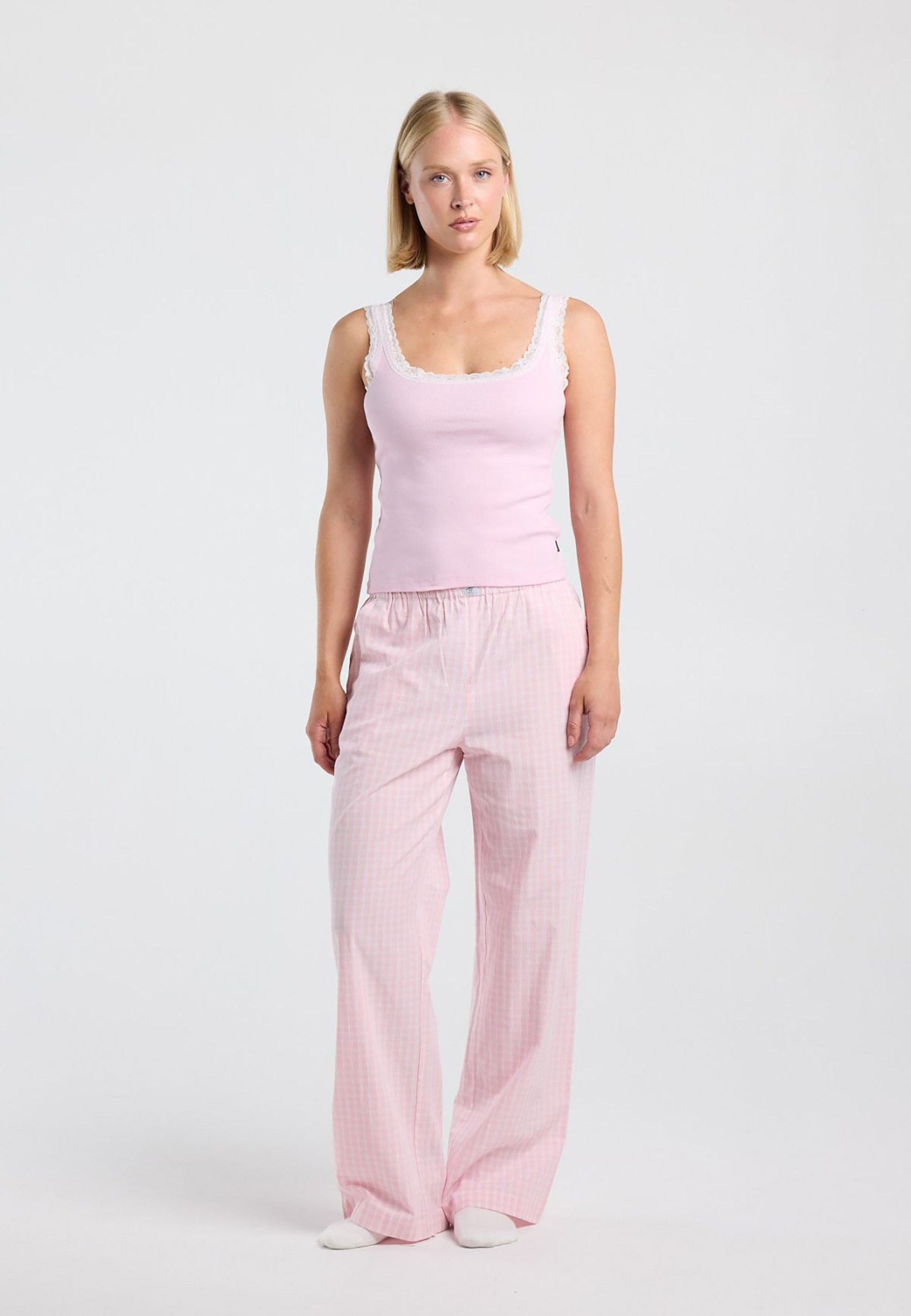 america-today-pyjamabroek-888xrs-1.jpg America Today PANTS Pyjamabroek light pink/roze Zalando.nl - Afbeelding 1