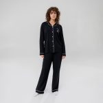 Luxe bamboe lange pyjamaset voor dames