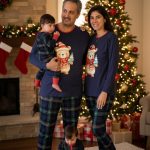 Bijpassende bamboe pyjama, familie kerstpyjama, bijpassende pyjama stel, kerstcadeau Etsy Nederland