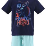 Pyjama "Batman" donkerblauw/lichtblauw
