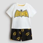 Pyjama met print Zwart/Batman KINDEREN | H&M NL
