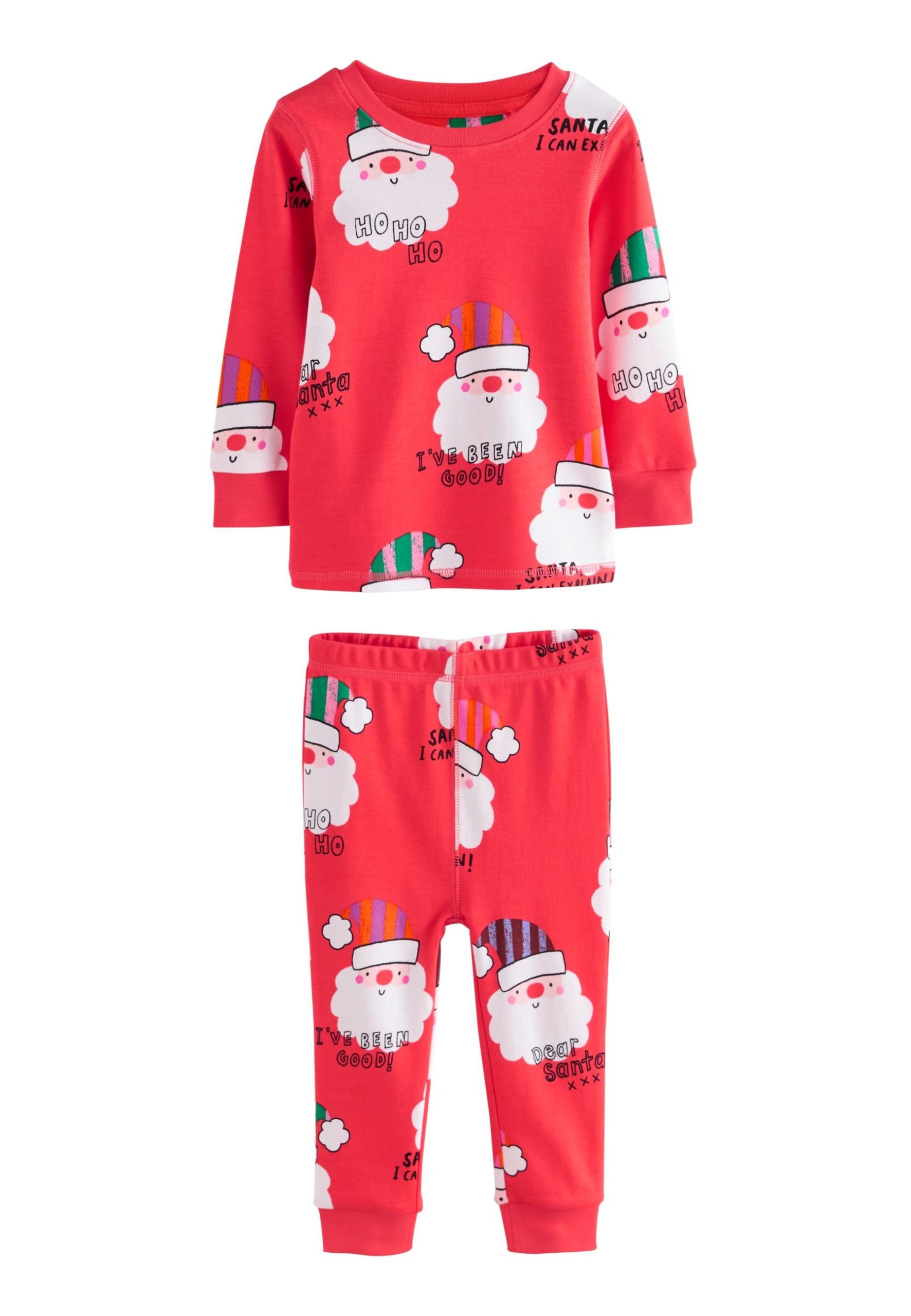 ca-pyjama-633rfm-1.jpg Next SET 2 PACK . Pyjama red blue santa/rood Zalando.nl - Afbeelding 1