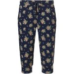 Blauwe capri broek roosjes Pastunette