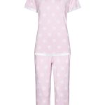 Pastunette Dames Luxe Pyjama Capri Pants Roze