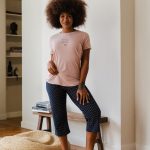 By Louise By Louise Essential Dames Capri Pyjama Driekwart AOP Roze