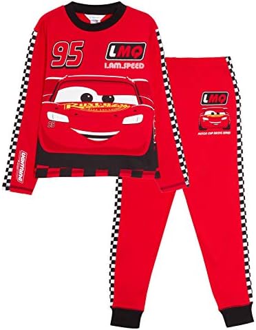 cars-pyjama-421hsx-1.jpg Disney Cars Pyjama Kids Lightning McQueen Volledige lengte Racing Driver Dress Up Pjs Set Nachtkleding, Rood, 6 7 jaar : Amazon.nl: Kleding, schoenen & sieraden - Afbeelding 1