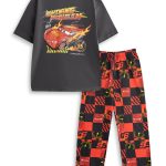 Disney Pixar Cars Mens Multicoloured Short Sleeve Long Leg Pyjama Set — Vanilla Underground