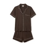 Chelsea Peers Modal Short Pyjama Set bruin dames | Beau Beerens