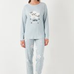 LELA REGULAR FIT SET Pyjama light blue/lichtblauw Zalando.nl