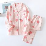 STJDM Nightgown,Japanese Kawaii pajama sets women summer gauze cotton long sleeve cute princess sleepwear women Fresh pyjamas L SMTTZ 6 : Amazon.nl
