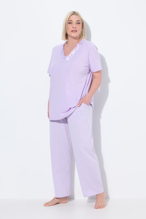 dames-pyjama-grote-maten-702uvw-1.jpg Pyjamas dames grote maten paars » Groten maten | Happy Size - Afbeelding 1