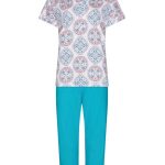 Pastunette katoen modal dames pyjama korte mouw 3/4 Charming Circles