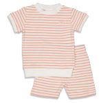 Feetje Pyjama Kort Summer Special Wafel Terra Pink