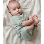 Feetje Baby Feetje Pyjama Shortama wafel Summer Special Zeegroen