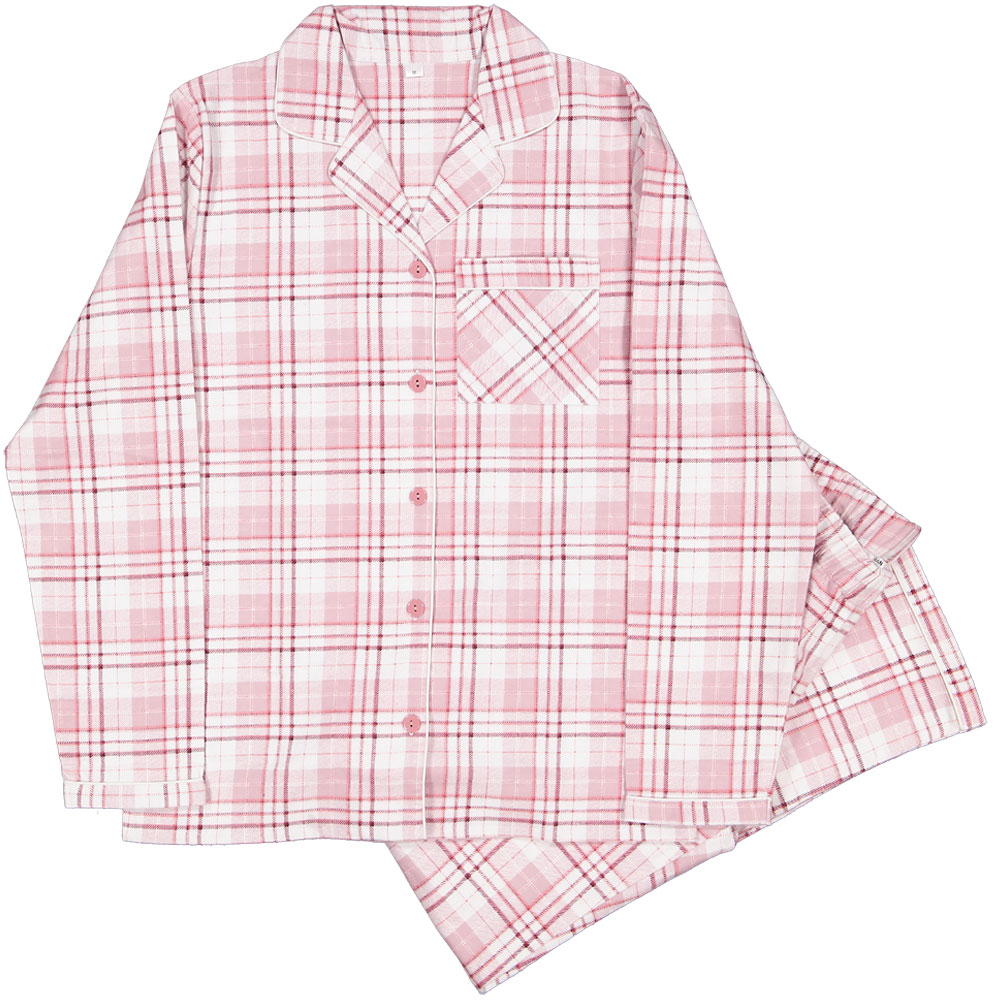 flanellen-pyjama-dames-zeeman-741xxh-1.jpg Flanel Dames pyjama Lange mouwen Gebroken wit kopen? Goed en goedkoop | Zeeman | Zeeman - Afbeelding 1