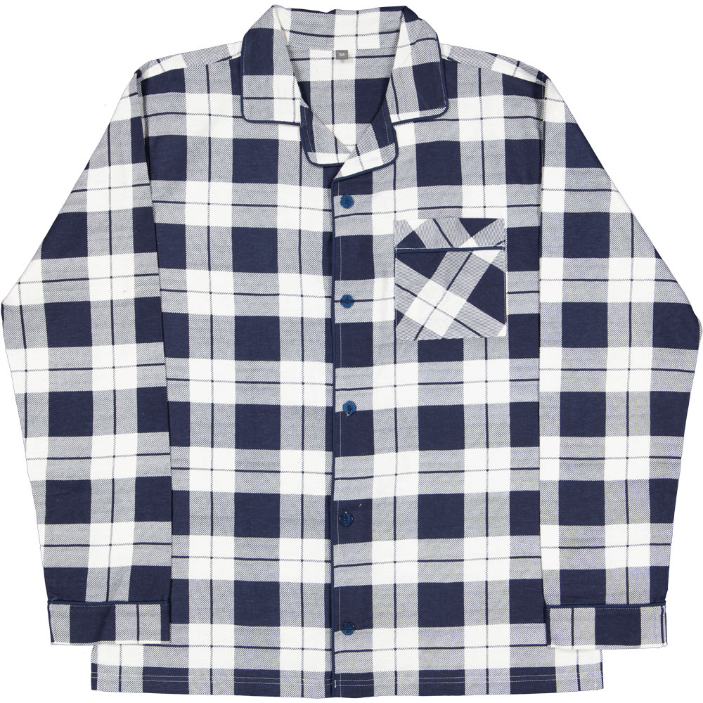 flanellen-pyjama-heren-zeeman-163yra-1.jpg Pyjama Wit - Afbeelding 1