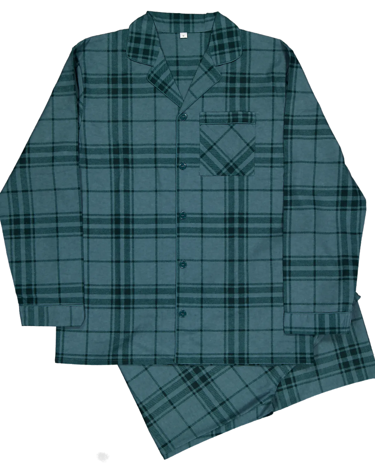 flanellen-pyjama-heren-zeeman-310ans.webp Pyjama Groen - Afbeelding 1