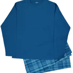 Flanel heren pyjama Lange mouwen Petrol kopen? Goed en goedkoop | Zeeman | Zeeman