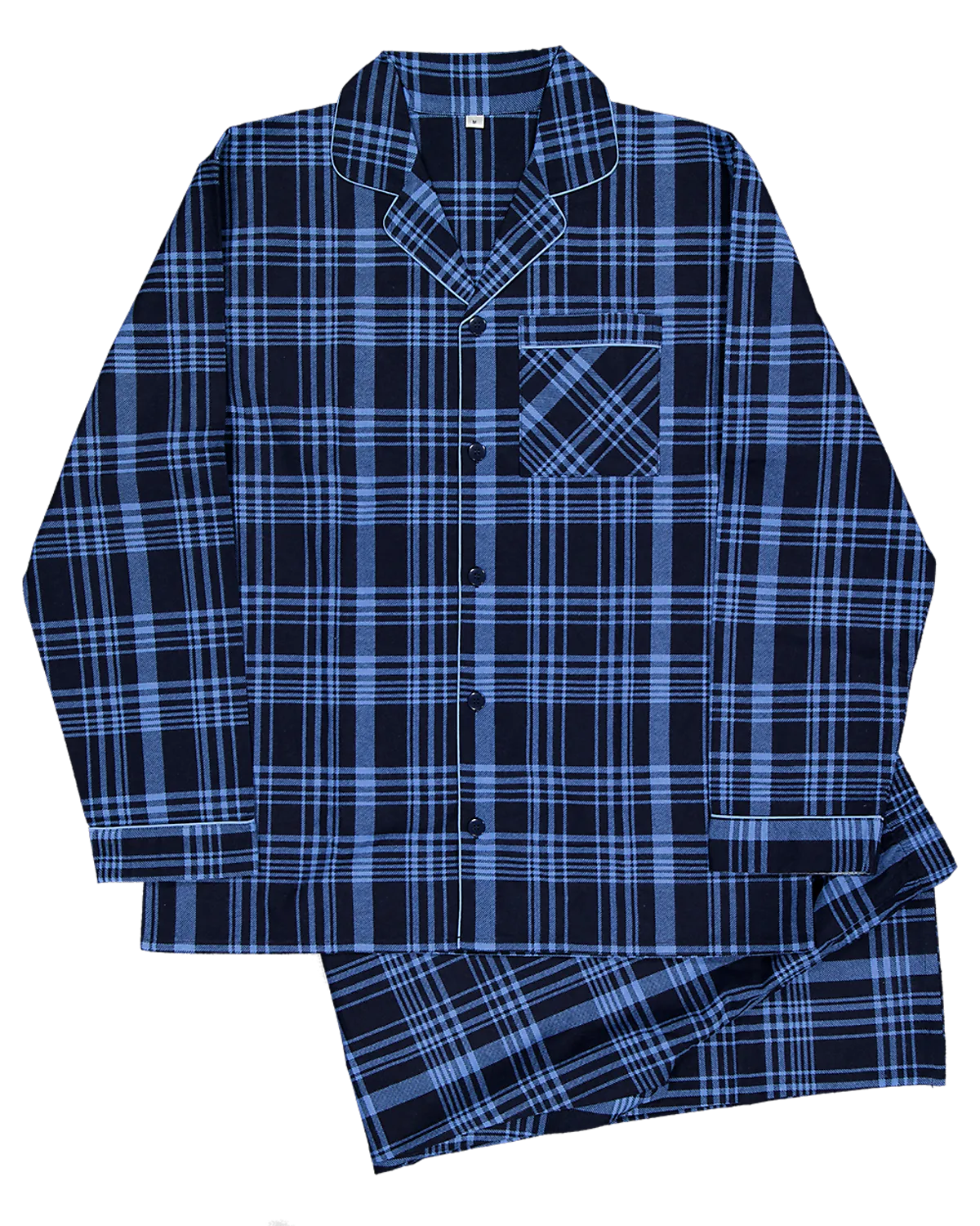 flanellen-pyjama-heren-zeeman-642khc.webp Pyjama Blauw - Afbeelding 1