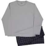 Flanel heren pyjama Lange mouwen Grijs kopen? Goed en goedkoop | Zeeman | Zeeman