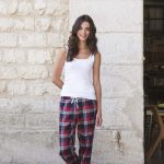 Dames pyjamabroek Lange flanel broek met Schotse ruiten L | bol