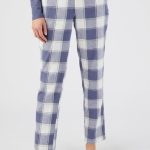 Damart Flanellen pyjamabroek Dames Blauw 46 48 (L) | bol