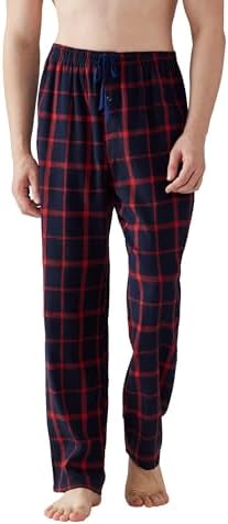 flanellen-pyjamabroek-heren-098wun-1.jpg Heren Pyjamabroek, Flanel Katoen, Geruit, Slaap en Loungebroek, Pyjamabroek met Zakken en Knoopsluiting : Amazon.nl: Kleding, schoenen & sieraden - Afbeelding 1