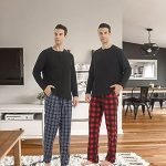 2 Pack Heren Pyjama Broek Flanel Katoen Zachte Pyjama Voor Mannen Plaid Pj Bottoms Lounge Nachtkleding met Knop Gulp : Amazon.nl: Kleding, schoenen & sieraden