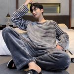 Warme Winter Pyjama Mannen – Flanellen Pyjama Set Maat XXL – Gewatteerde Heren... | bol