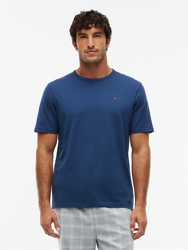 flanellen-pyjamabroek-heren-576qqx-1.jpg TH Original flanellen pyjamabroek in twillweving | Rood | Tommy Hilfiger - Afbeelding 1