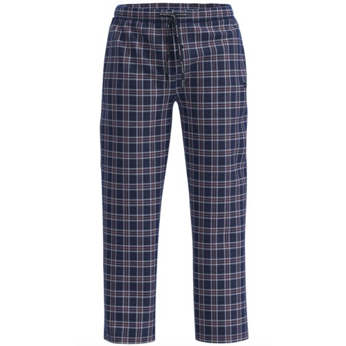 flanellen-pyjamabroek-heren-674pwg-1.jpg Tom Tailor heren lange pyjamabroek Toledo flanel blauw | Textielhuis - Afbeelding 1