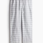 Flanellen pyjamabroek Lichtgrijs/geruit HEREN | H&M NL