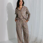 Pyjama flanel Henriëtte Ruit