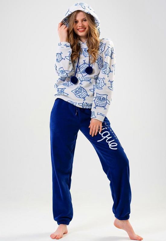 foute-pyjama-dames-341wzq-1.jpg Vienetta Warme Winter Pyjama Dames Fleece huispak met lange mouw en broek | bol - Afbeelding 1