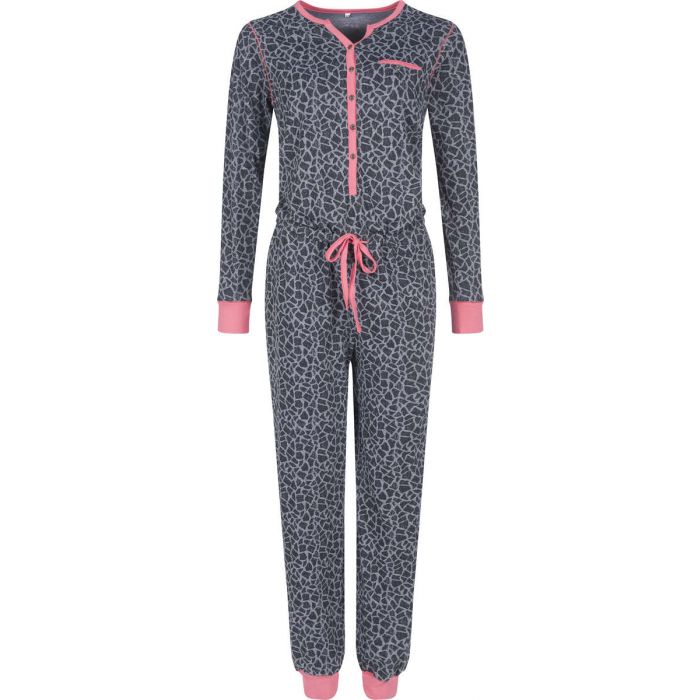 gekke-pyjama-dames-310jnz-1.jpg Dames onesie jumpsuit giraffe vlekken van Rebelle | Pyjama webshop | Online de mooiste pyjama's, nachthemden, ondermode en meer - Afbeelding 1