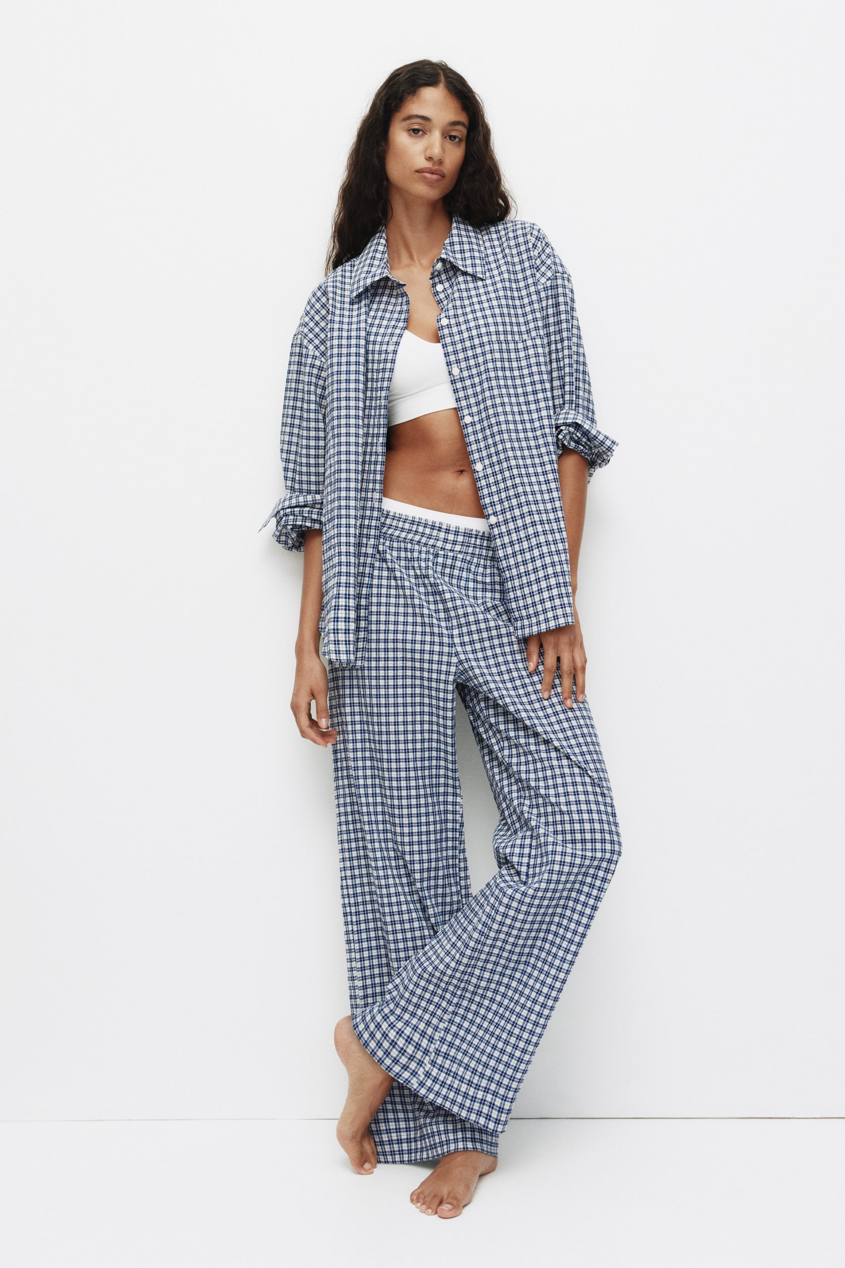 geruite-pyjama-dames-035iga-1.jpg Geruite Dames Pyjamabroeken | Ruit & Flanel | H&M NL - Afbeelding 1
