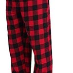 Geruite pyjamabroek voor heren, casual, lange pyjamabroek, rood, katoen, zachte nachtkleding, broek, geruite slaapbroek met elastische taille, vrijetijdsbroek, huisbroek, rood, L : Amazon.nl: Kleding, schoenen & sieraden