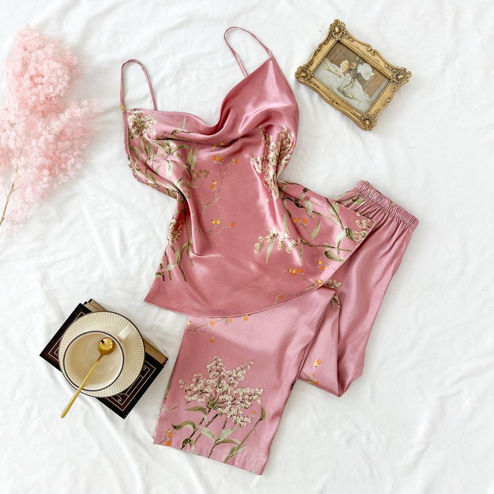 goedkope-pyjama-670oag-1.jpg Goedkope Pyjama Set met Kersenprint, Lente en Zomer Salopette Tweedelige Set, Zomer Dunne Stijl kopen — gratis levering, eerlijke reviews met foto's — Joom - Afbeelding 1