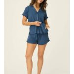 PJ Salvage Pyjama donkerblauw goedkoop kopen | limango
