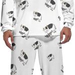 Grappige Koe Moo Heren Pyjama Sets Nachtkleding Lange Mouw Top En Broek Tweedelige Loungewear : Amazon.nl: Kleding, schoenen & sieraden