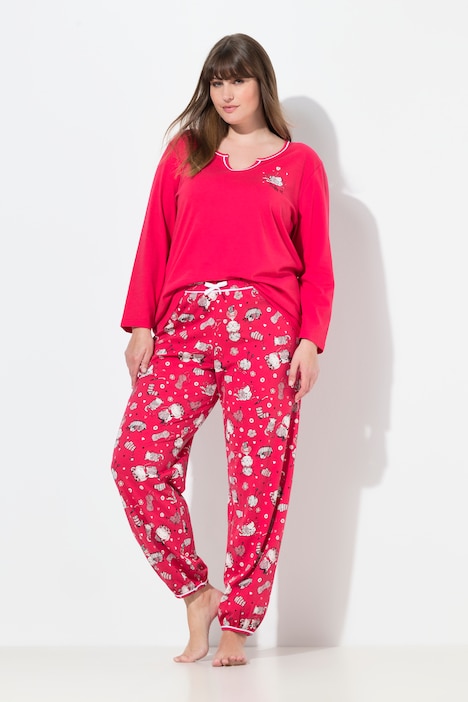 grote-maten-pyjama-989aby-1.jpg Winter pyjama dames | Grote Maten | Ulla Popken - Afbeelding 1