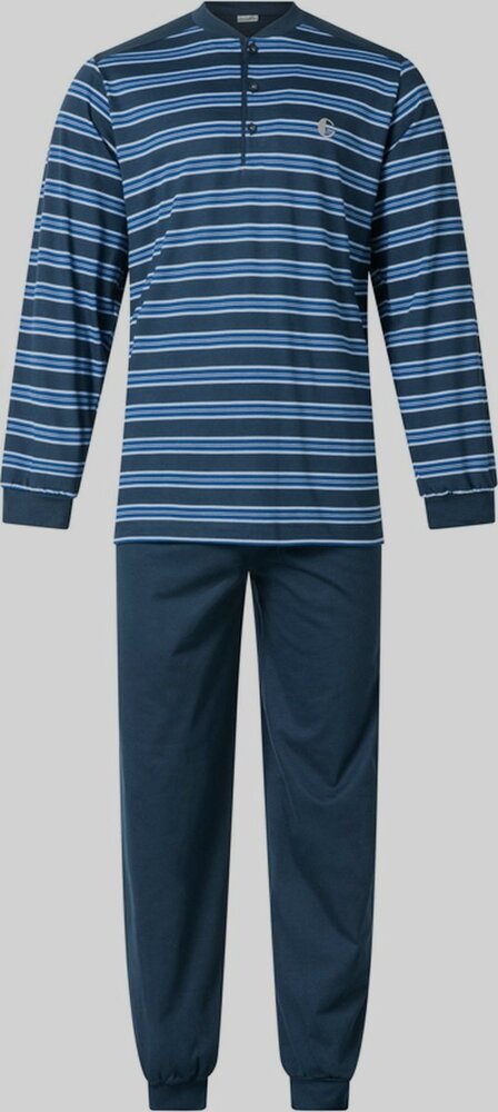 heren-pyjama-met-knopen-326lgp-1.jpg Heren Pyjama jersey met knoopsluiting - Afbeelding 1