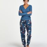 Hunkemöller Dames Pyjama top lange mouwen rib Maat S | bol