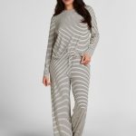 Hunkemöller Pyjamabroek wit/zwart goedkoop kopen | limango