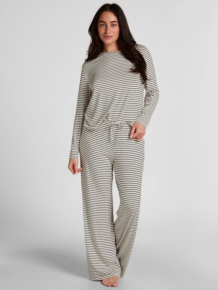 hunkemoller-pyjamabroek-084ykn.jpg Hunkemöller Pyjamabroek wit/zwart goedkoop kopen | limango - Afbeelding 1