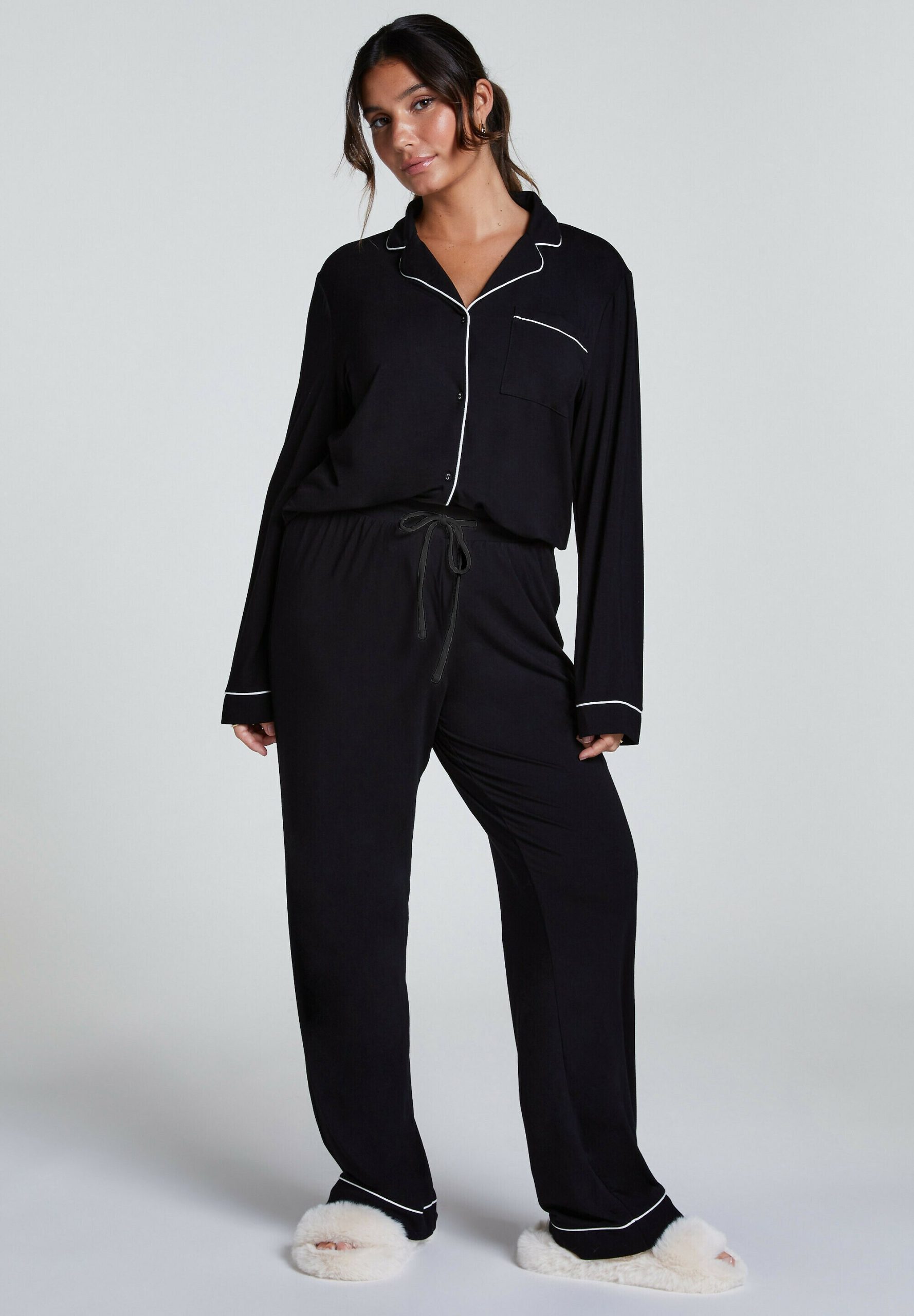 hunkemoller-pyjamabroek-282vej.jpg Hunkemöller Pyjamabroek black/zwart Zalando.nl - Afbeelding 1