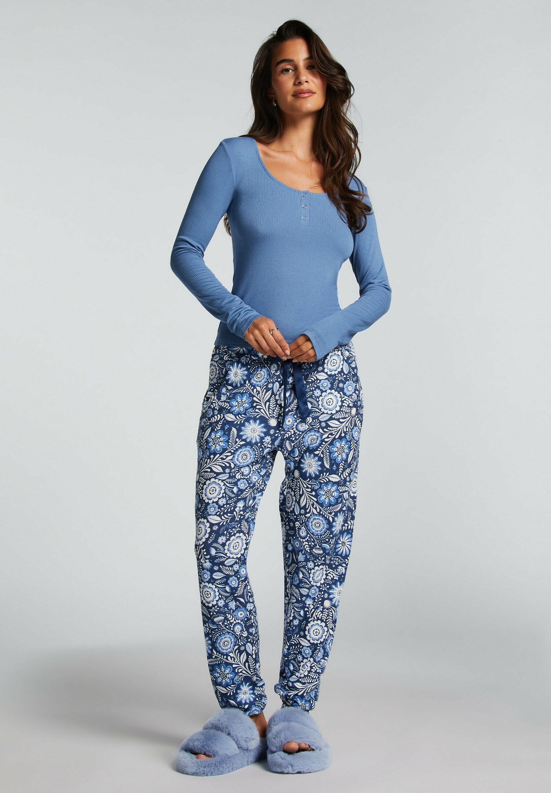 hunkemoller-pyjamabroek-357hpk.jpg Hunkemöller Pyjamabroek blue/blauw Zalando.nl - Afbeelding 1