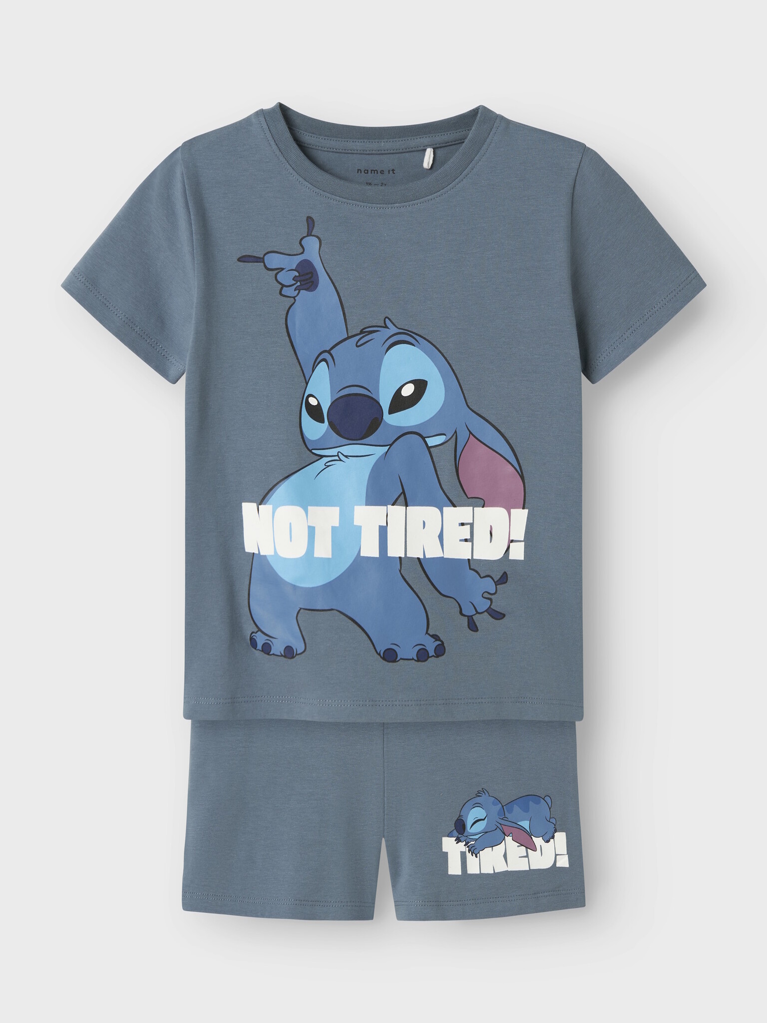 jongens-shortama-444afr-1.jpg Name It Name It Jongens Korte Pyjama Set Shortama NMMARUSH STITCH Blauw - Afbeelding 1