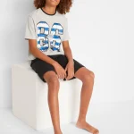 Jongens shortama met katoen (4 dlg. set)