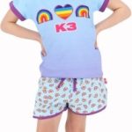 K3 Shortama Pyjama Regenboog 134/140